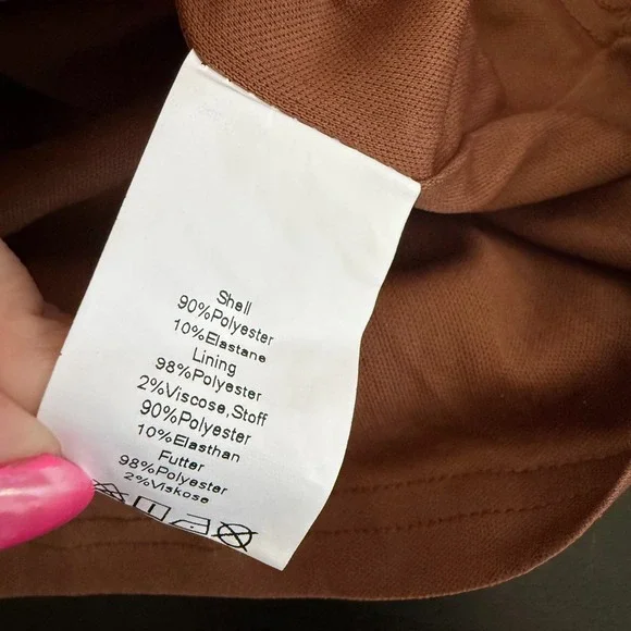 Grace Karin Sequin Top Women Medium Brown Glitter V-Neck 3/4 Sleeve Party Blouse - Picture 12 of 12